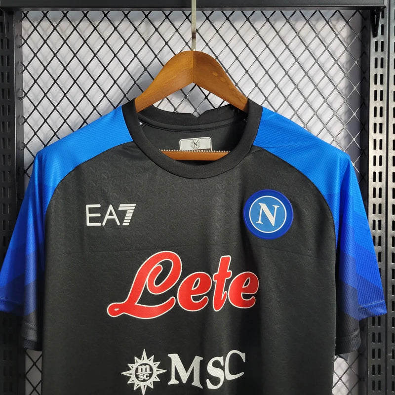 Camisa Napoli EA7 Treino Torcedor 22/23 Preto