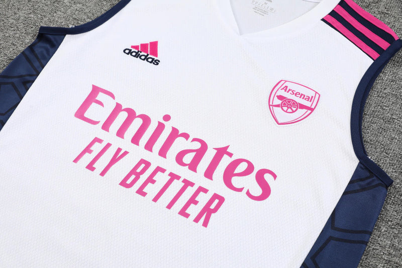 Conjunto Regata Arsenal Training 2023/24 Adidas - Branco