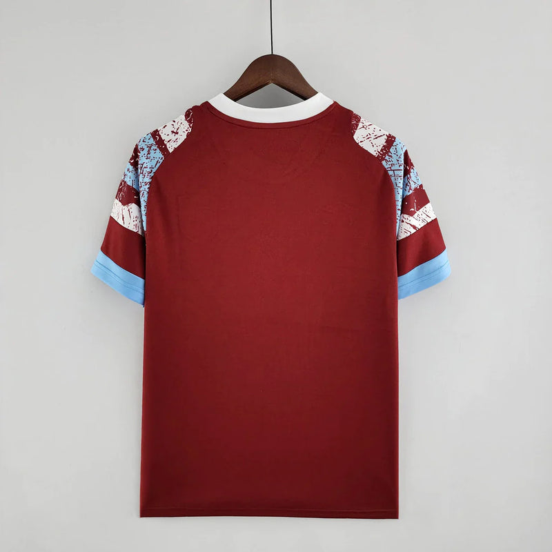 Camisa West Ham I Home Umbro 2023/24 Torcedor Masculino Vinho