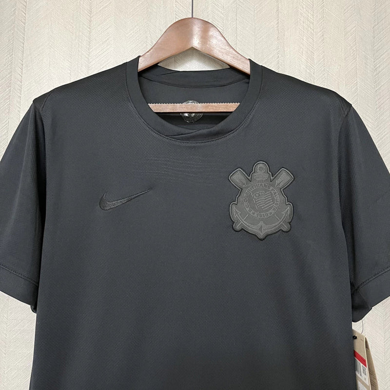 Camisa Corinthians Blackout Torcedor 2024/25 Masculino Preta