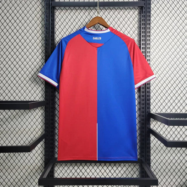 Camisa Crystal Palace Macron 23/24 Masculino Vermelho e Azul