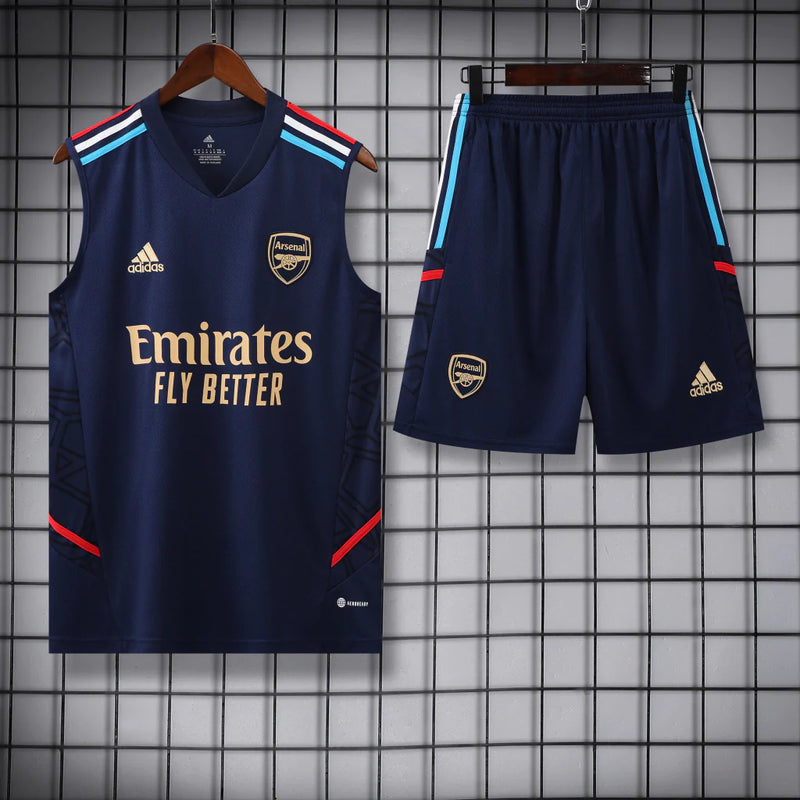 Conjunto Regata Arsenal Training 2023/24 Adidas - Azul Escuro