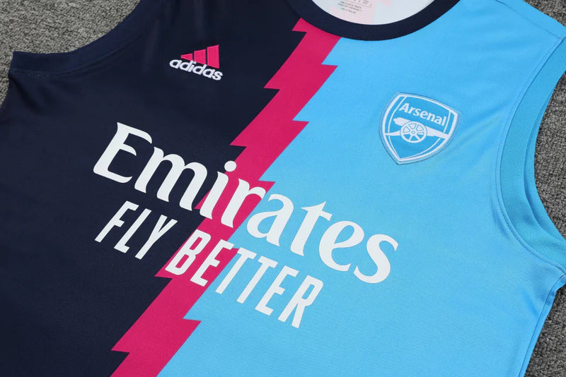 Conjunto Regata Arsenal Training 2023/24 Adidas - Azul