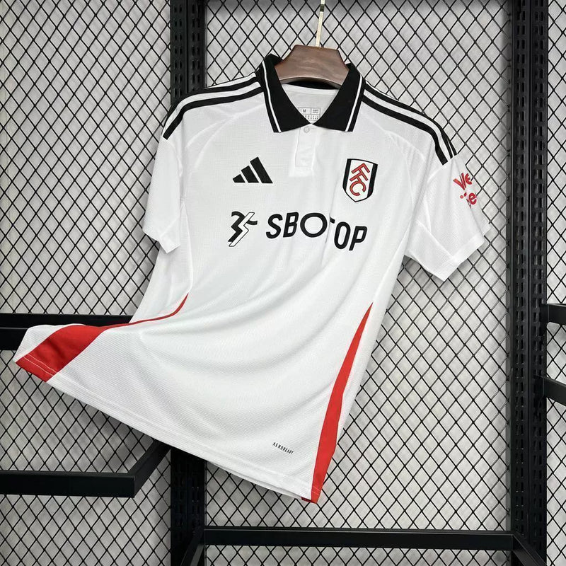 Camisa Fulham I Home 2024/25 Torcedor Adidas Masculino Branco