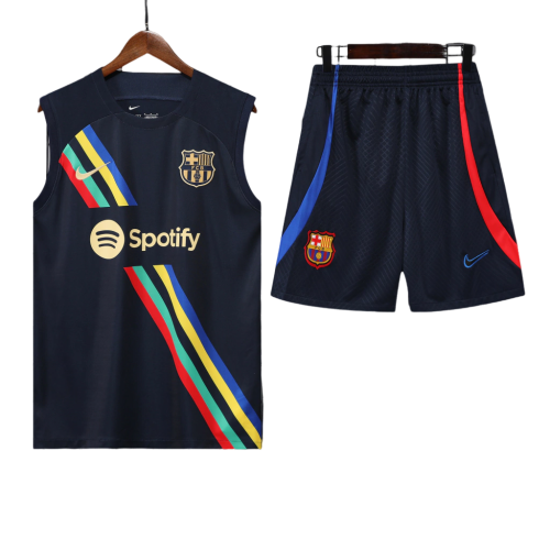 Conjunto Regata Barcelona 22/23 Nike - Azul Royal+Amarelo