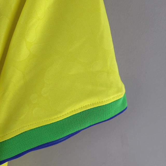 Camisa Seleção Brasileira I Home Nike Torcedor 2022/23 Masculino Amarelo