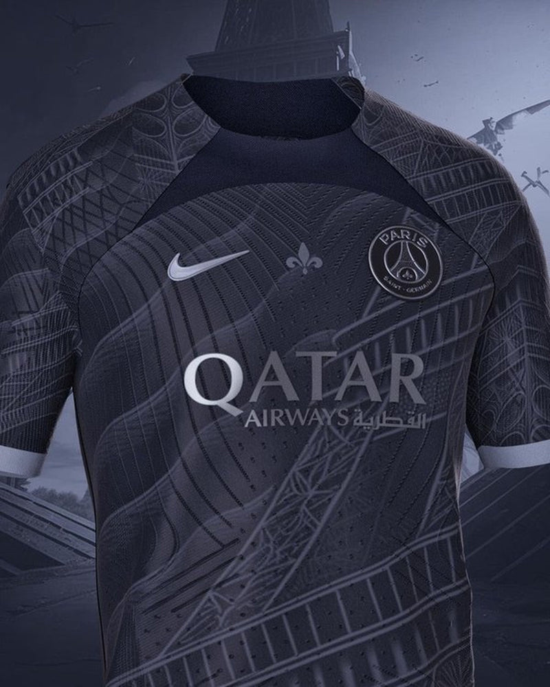 Camisa Edição Especial PSG Blackout 23/24 Masculino Preto