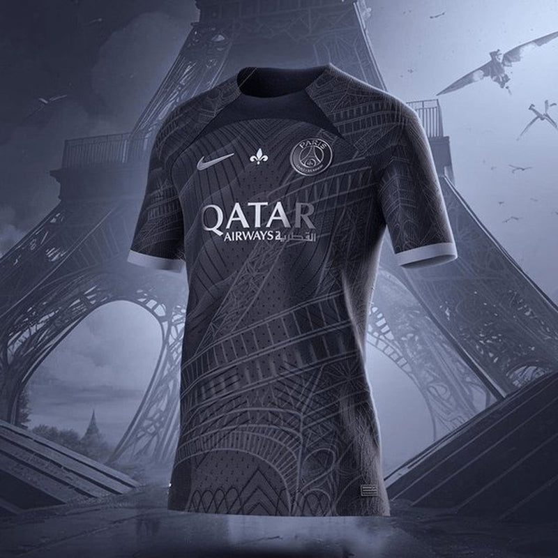 Camisa Edição Especial PSG Blackout 23/24 Masculino Preto