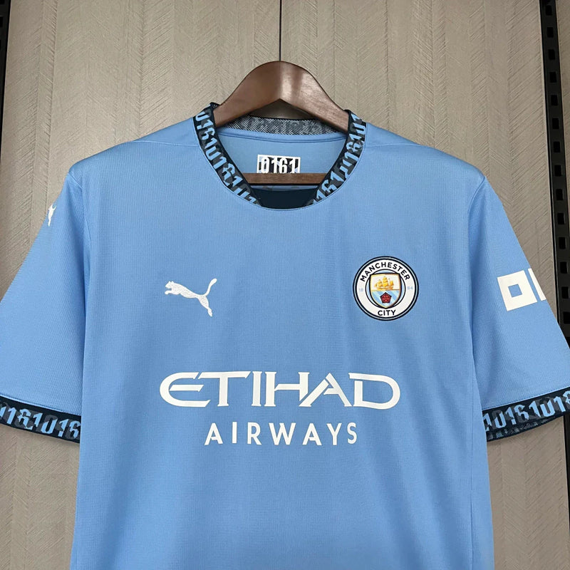 Camisa Manchester City I Home 2024/25 Torcedor Puma Masculina Azul