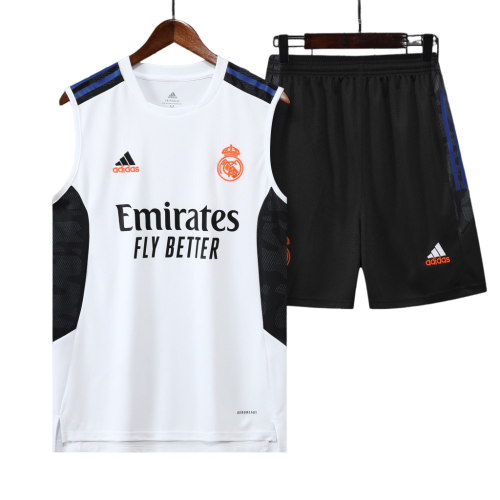 Conjunto Regata Real Madrid Training 2022/23 Adidas - Branco