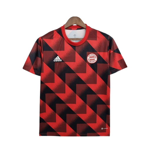 Camisa Bayern de Munique Treino 2022/23 Adidas - Vermelho