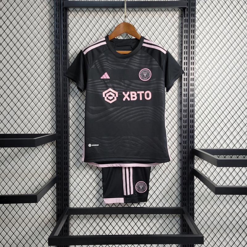 Kit Infantil Inter de Miami Away 23/24 - Adidas - Preto