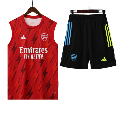 Conjunto Regata Arsenal Training 2023/24 Adidas - Vermelho