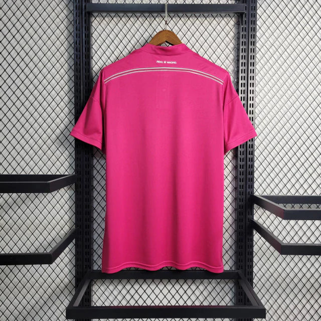 Camisa Retrô Real Madrid II Away Adidas 2014/15 Masculino Rosa