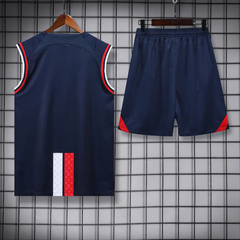 Conjunto Regata PSG 22/23 Jordan - Azul+Vermelho