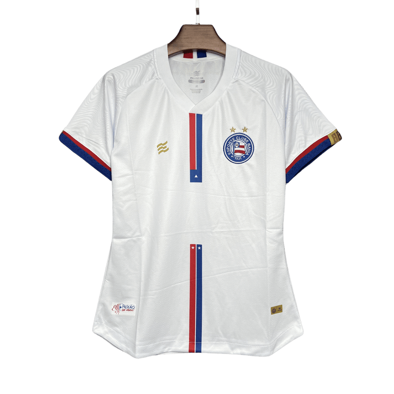 Camisa Bahia Branca II Fora de Casa 2024/25 Torcedor Feminina