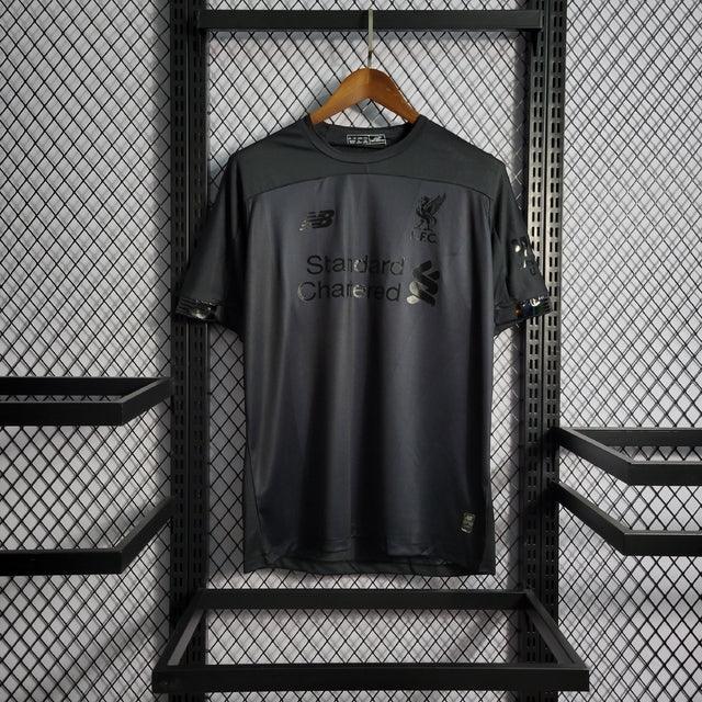 Camisa New Balace Liverpool Blackout 2019/20-Preta