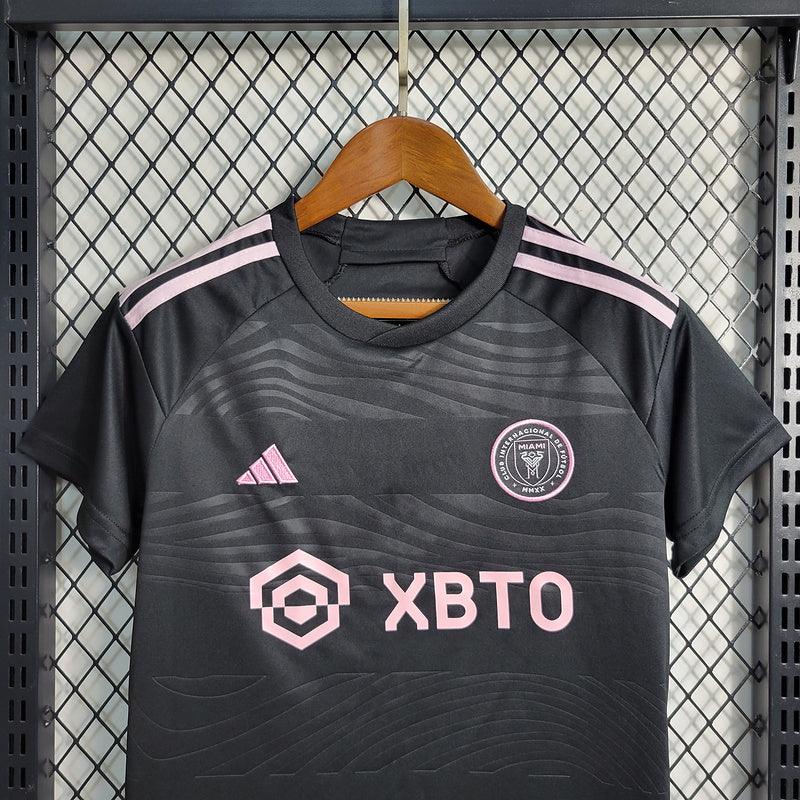 Kit Infantil Inter de Miami Away 23/24 - Adidas - Preto