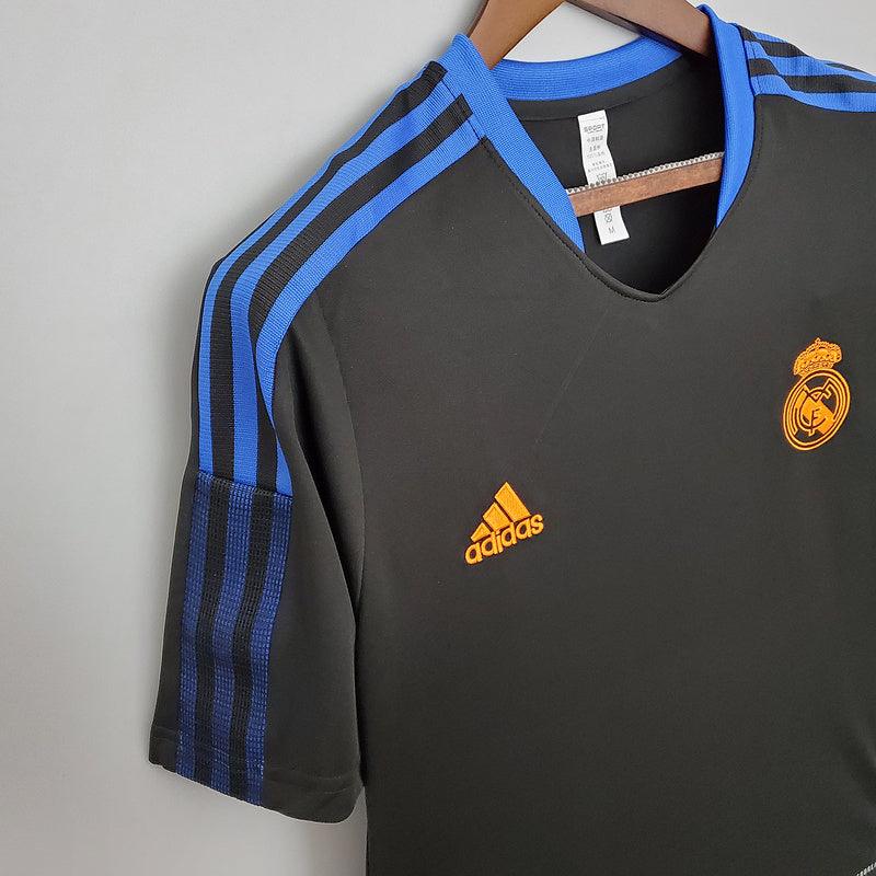 Camisa Real Madrid 2021/22 treino -Adidas - preto e azul