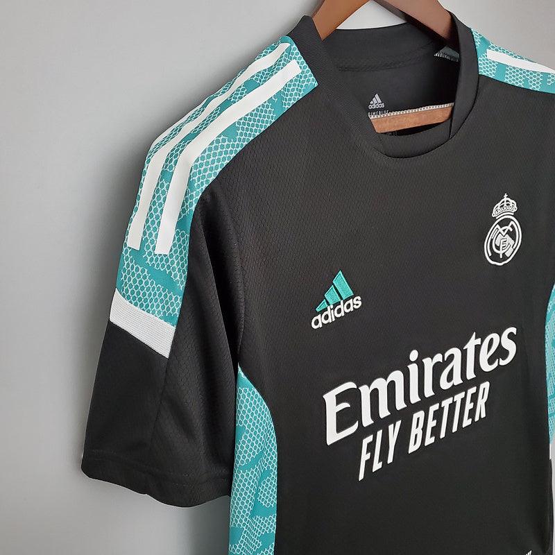 Camisa Real Madrid 21/22 treino -Adidas - preto e azul