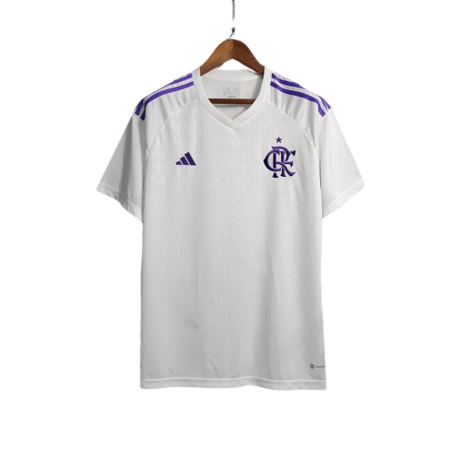 Camisa Flamengo Goleiro Adidas Torcedor 2023/24 Masculino Branco