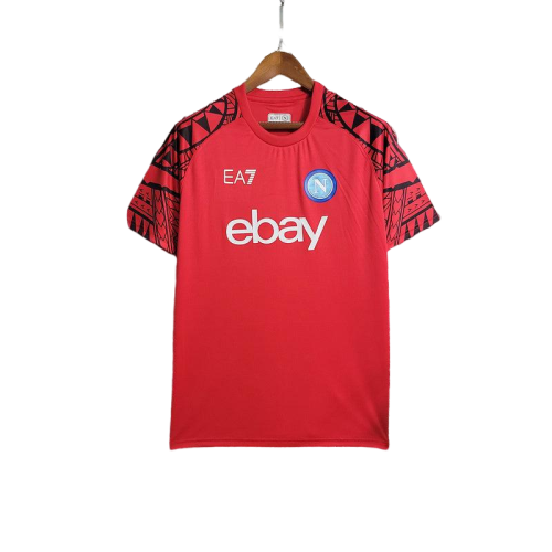 Camisa Napoli Treino EA7 2023/24 Torcedor Vermelha