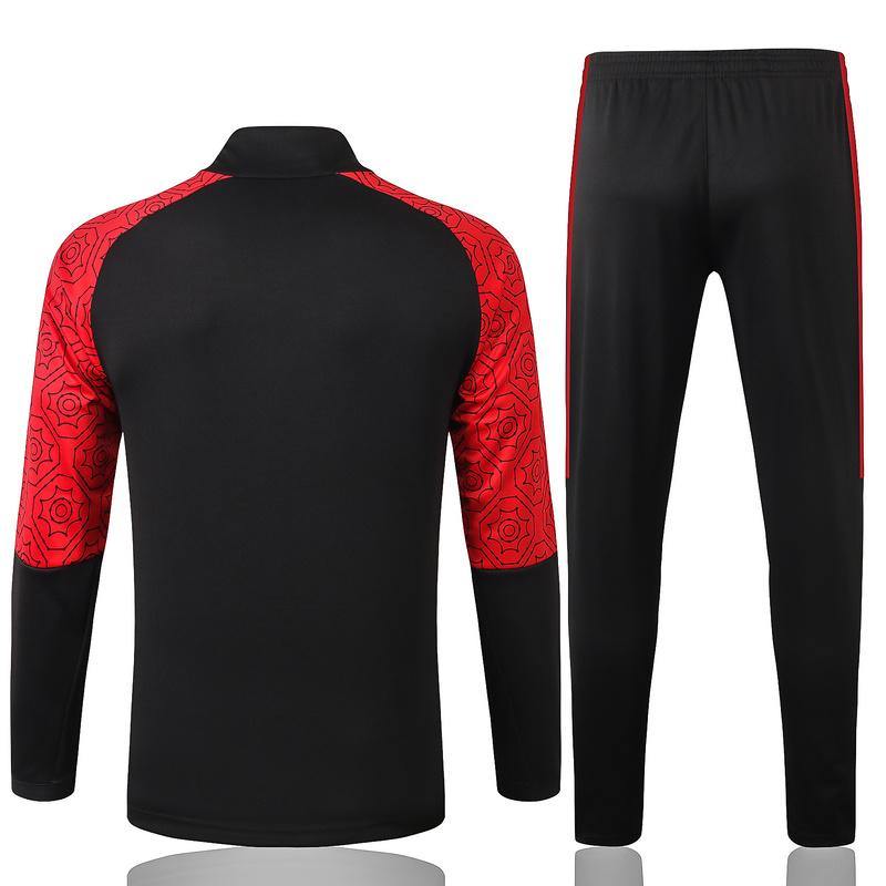 Conjunto de Treino Puma - AC Milan Zíper Longo - Preto