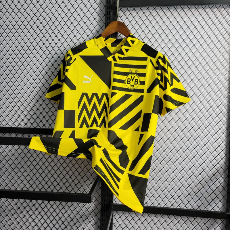 Camisa Borussia Dortmund Pré-Jogo Puma 22/23 Torcedor Masculino Amarelo