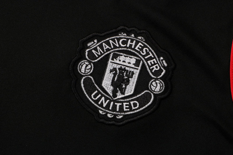 Conjunto Regata Manchester United - Preto+Vermelho