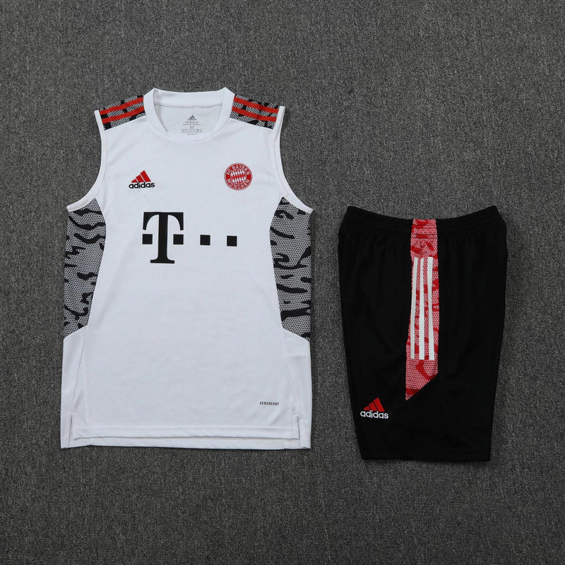 Conjunto Regata FC Bayern 22/23 Adidas - Branco