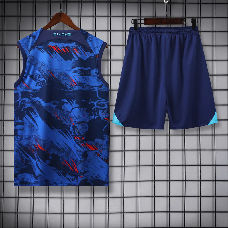 Conjunto Regata Inglaterra 22/23 Nike - Azul+Vermelho