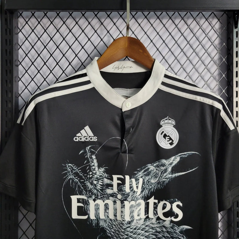 Camisa Retrô Real Madrid III Third Adidas 2014/15 Masculino Preto