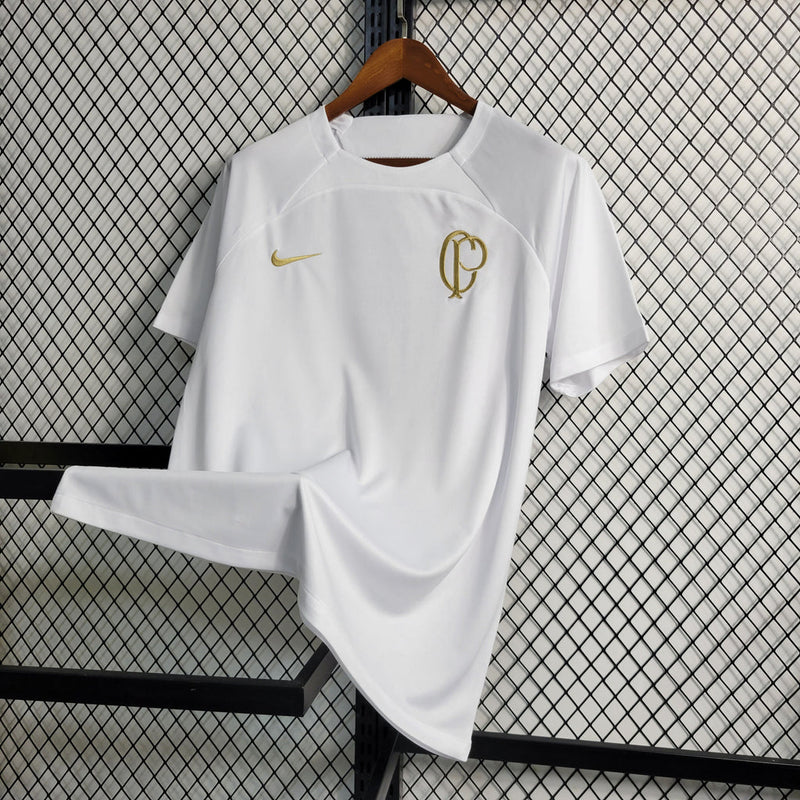 Camisa Corinthians Treino 2023/24 Torcedor Masculina - Branco Nike