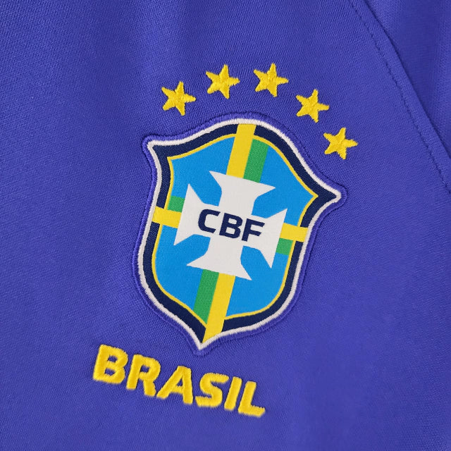 Camisa Nike Brasil Away Nike Torcedor 2022/23 Feminina Azul