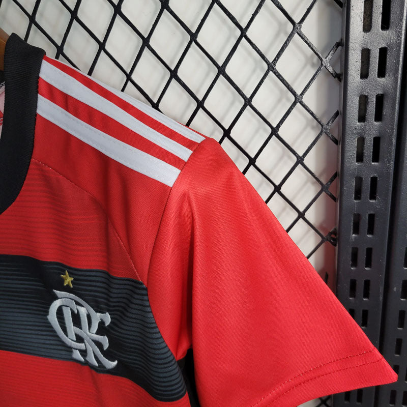 Kit Infantil Flamengo 23/24Vermelho e Preto