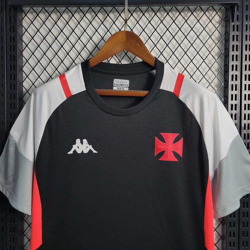 Camisa Vasco Da Gama Treino Kappa 2023/24 - Preto