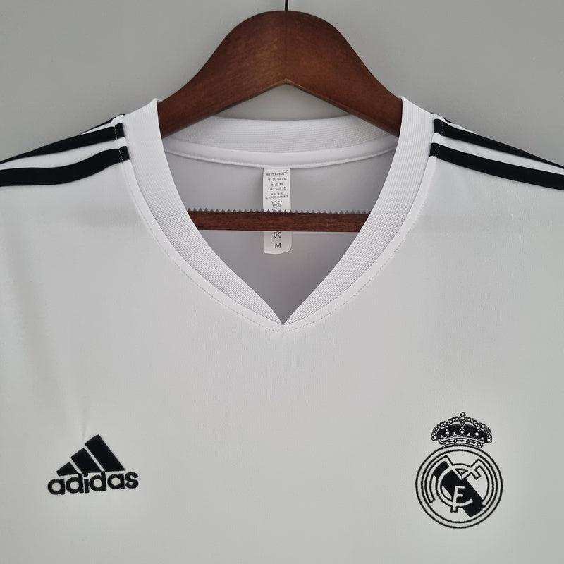 Camisa Real Madrid Treino Adidas Torcedor 2022/23 Masculino Branca