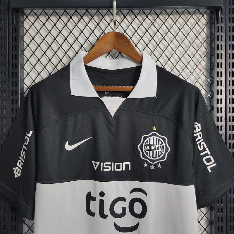 Camisa Olimpia Away Nike Torcedor 2023/24 Masculino Preto