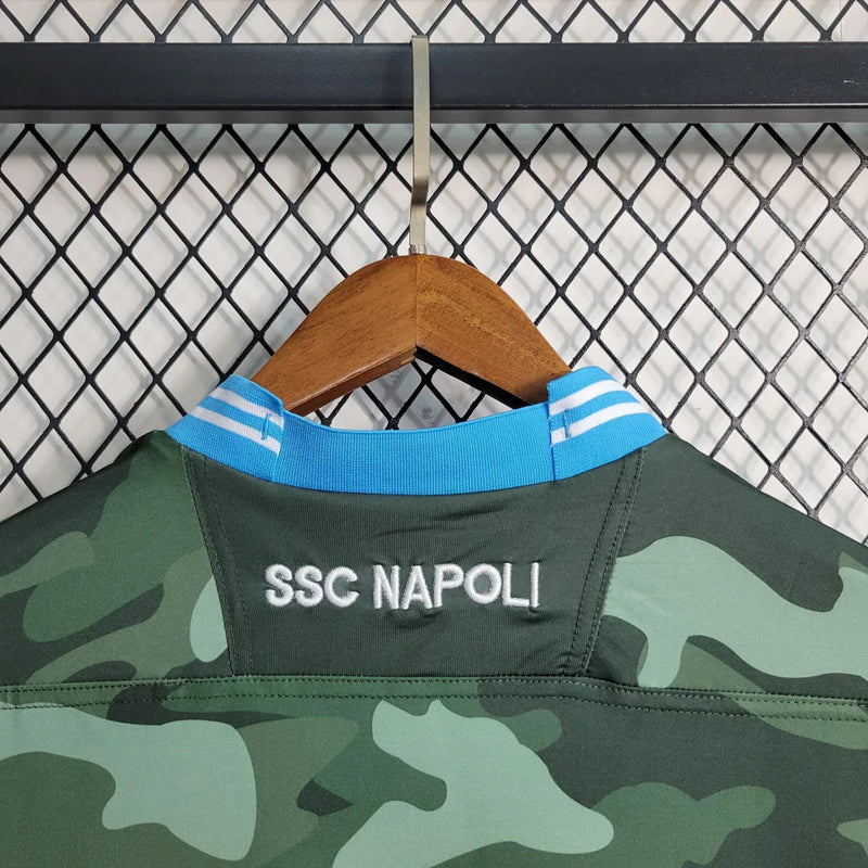 Camisa Napoli Retrô Macron 13/14 Verde