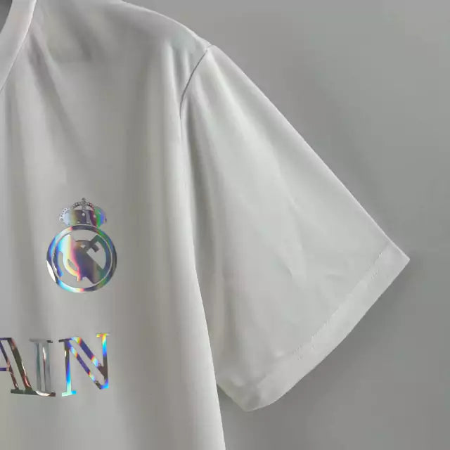 Camisa Real Madrid x Balmain Refletiva Torcedor Adidas 2023/24 - Branco