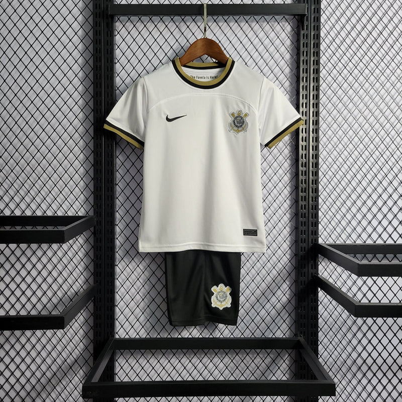 Kit Infantil Nike Corinthians Treino - 22/23 - Branco