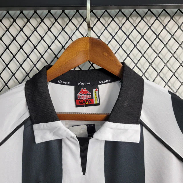 Camisa Retrô Juventus I Kappa 1997/98 Masculino Preto e Branco