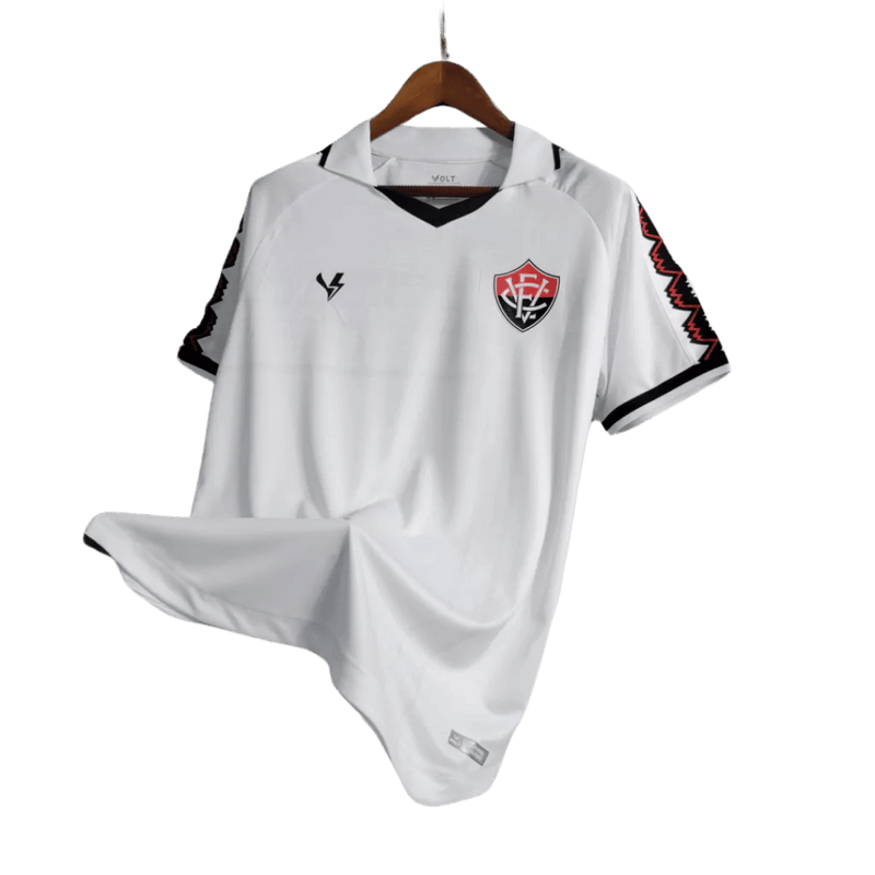 Camisa Vitória Branca Polo Masculina- I Casa 2023/24 Torcedor