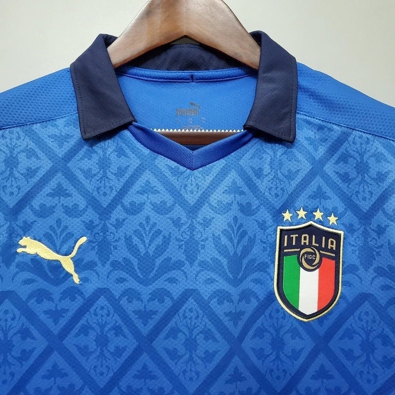 Camisa Retrô Italia I Home Puma Torcedor 2020/21 Masculino Azul