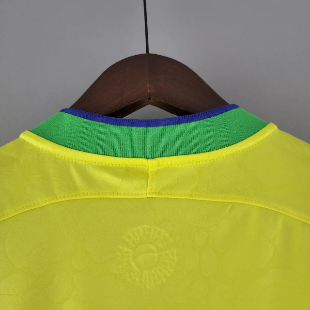 Camisa Seleção Brasileira I Home Nike Torcedor 2022/23 Masculino Amarelo