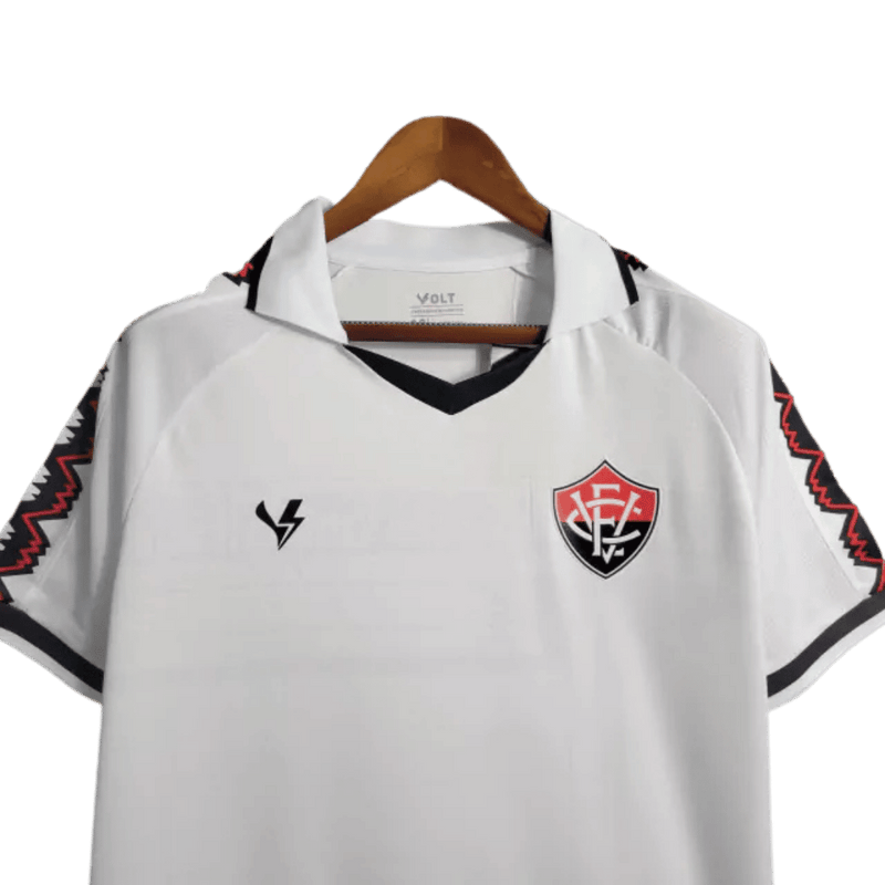 Camisa Vitória Branca Polo Masculina- I Casa 2023/24 Torcedor