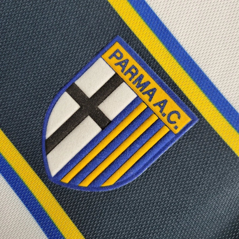 Camisa Retrô Parma Away Champion 2002/03 Masculino Branco