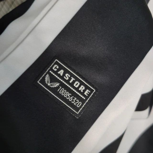 Camisa Newcastle I Home 2023/24 Torcedor Castore Masculino Branco e Preto