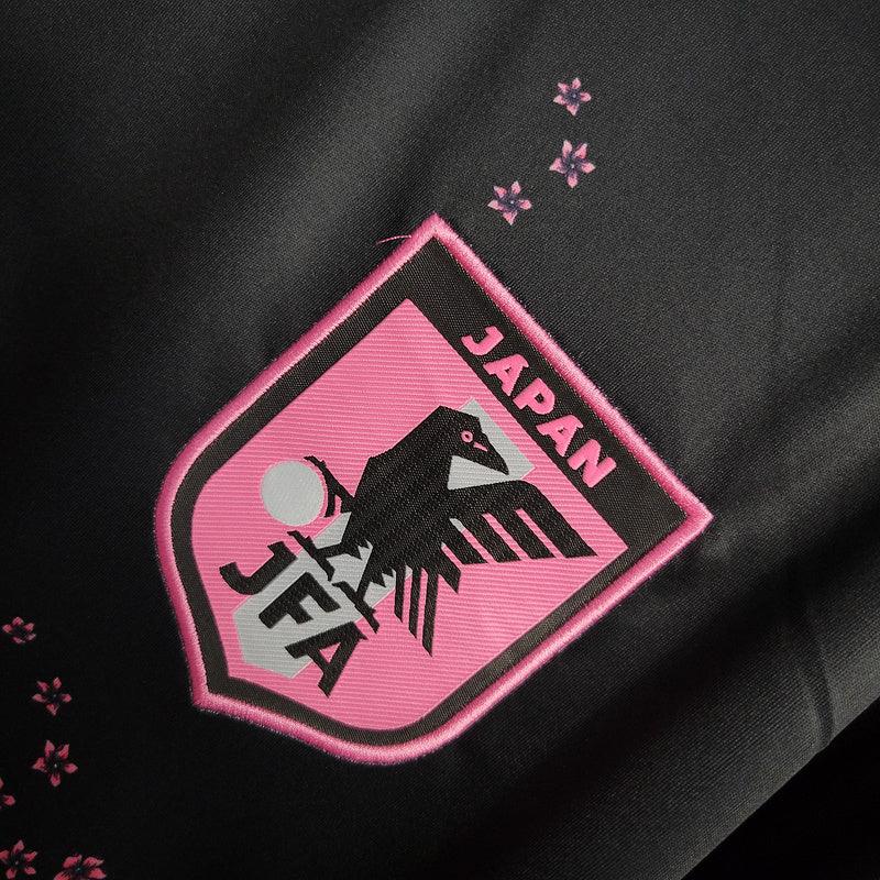 Camisa Japão Edição Dragão Sakura Adidas Torcedor 2023/24 Masculino Preto e Rosa