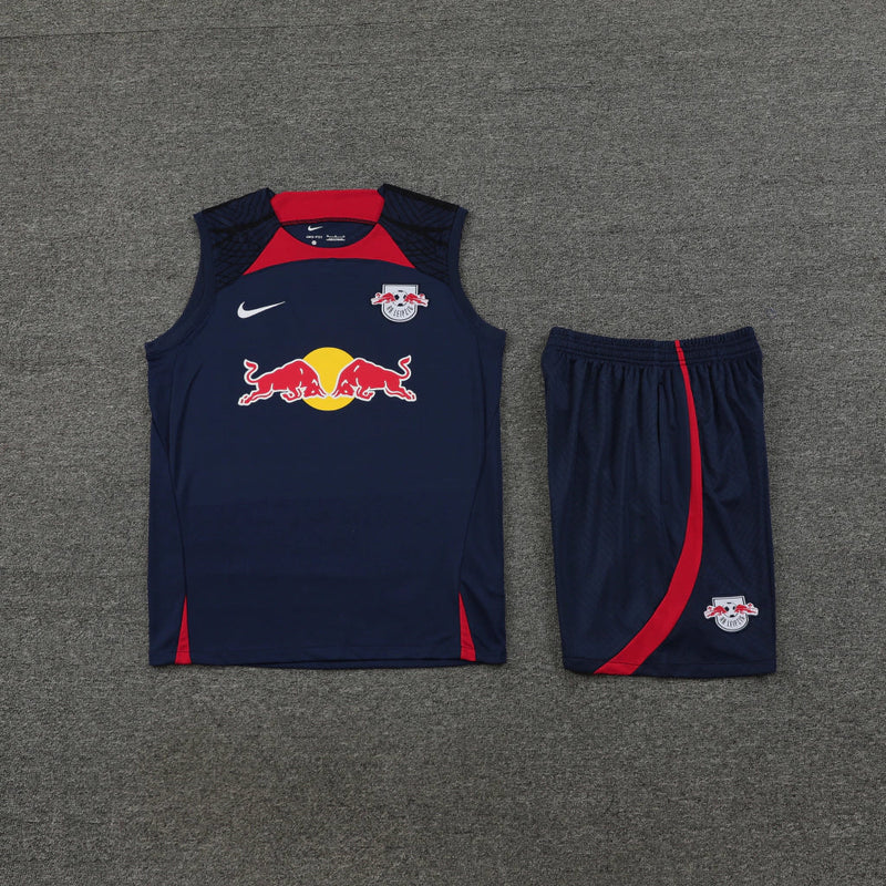 Conjunto Regata Red Bull Leipzig 2023/24 Nike - Azul Escuro